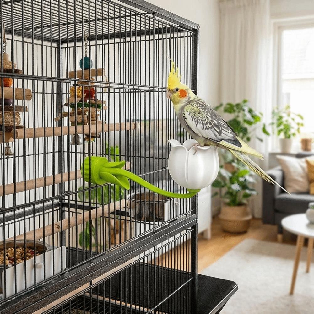 Plastic Magnetic Parrot Pole Bite Resistant Parrot Standing Stick Bird Cage Accessories