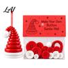 DIY Ornament Making Set Christmas Button Pendant Craft Kit for Kids Adults Handmade Santa Hat/Bell/Gnome/Wreath Hanging Gift Children with