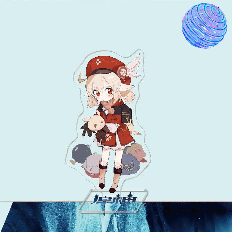Anime Game Genshin Impact Peripheral Acrylic Cosplay Character Hero Theme Stand Acrylic Figure Stand Model Plate Desk Decor Ornament Gift