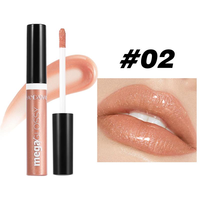 Pearlescent Fine Glitter Lip Glaze Long-lasting Moisturizing and Moisturizing Lip Glos Liquid Lipstick Transparent Lip Oil