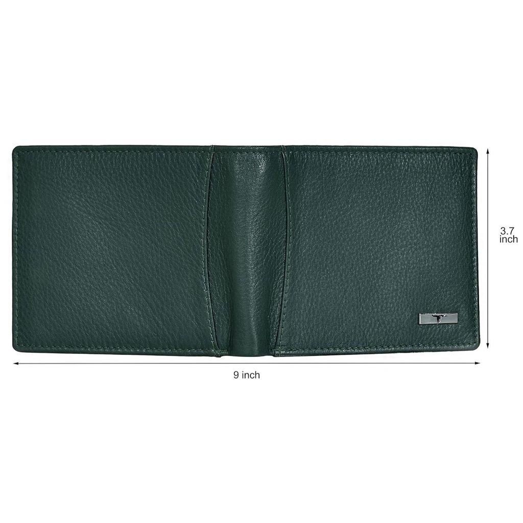Oliver Green Leather Wallet for Men, 6 Card Slot
