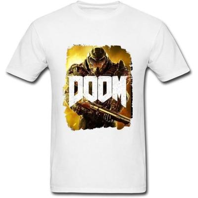 JuDian DOOM 2016 Видеоигра Постер Футболка для Мужчин