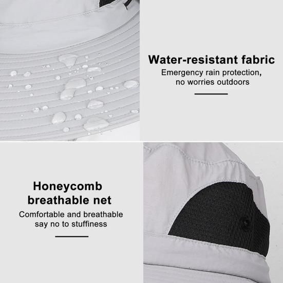 Широкополая шляпа от солнца со встроенным солнечным вентилятором для мужчин и женщин, летняя охлаждающая пляжная шляпа-ведро для рыбалки на открытом воздухе, пешего туризма, кемпинга