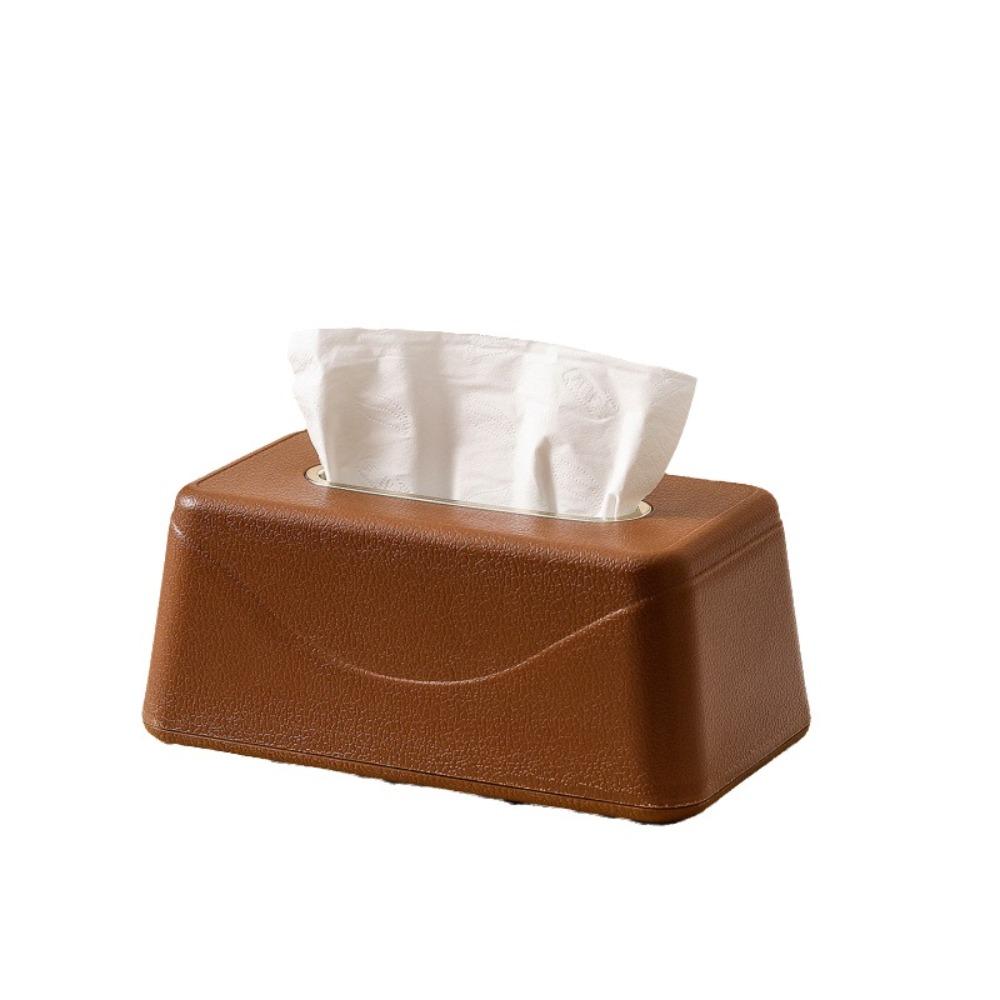 Elegant Tissue Storage Box Large Opening Desktop Tissue Dispenser Napkin Container Office Use