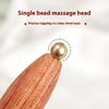Lotus Seedpod Gua Sha Tool Brass and Rosewood Facial Massage Device for Eye Relaxation Meridians and Acupoint Therapy