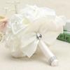 Cheapest PE Rose Bridesmaid Wedding Foam Flowers Rose Bridal Bouquet Ribbon Fake Wedding Bouquet