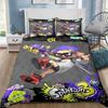 Cute Splatoon3 Cartoon Bedding Sets Exquisite Bed Supplies Set Duvet Cover Bed Comforter Set Bedding Set Luxury Birthday Gift