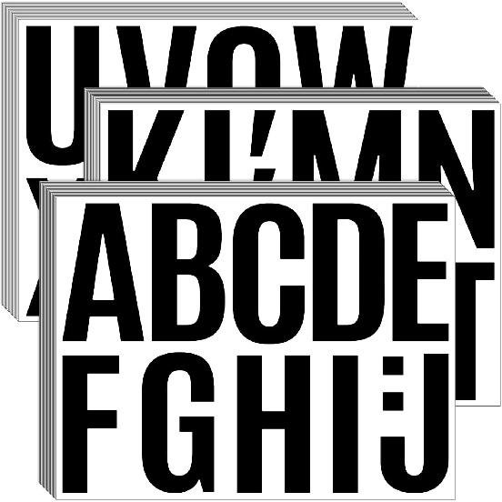 Bemeol 476 Pieces Bulletin Board Letters 4 Inch Large Alphabet Letter Stickers Self Adhesive Stick on Letters for Poster Board School Classroom Home