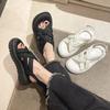 Platform Sandals Women's Korean Casual Flat Beach Shoes Female Sport Thick Sole Fashion Women's Shoes Sandalias 2024
