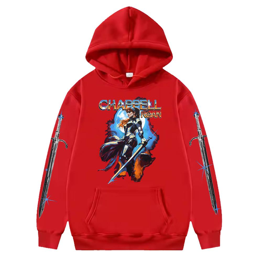 Chapel Roan Metal Rock Graphic Hoodies Chappell Roan Hot Game Merch Streetwear Women Men Harajuku Fashion Long Sleeve Pullovers