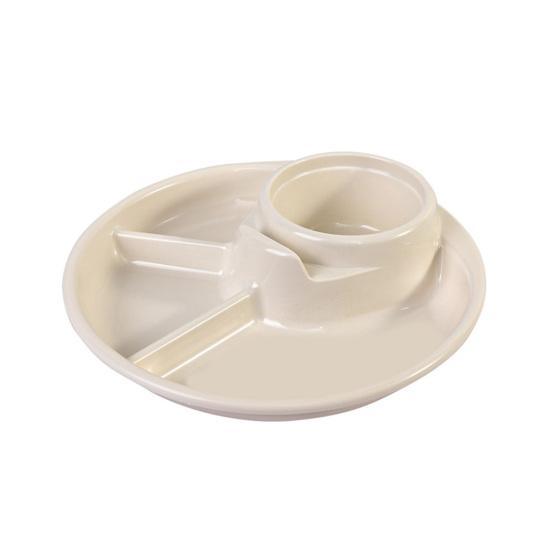 4 сетки замечательная пищевая контактная прочная тарелка для обеда переносной поднос для завтрака тарелка для ежедневного использования