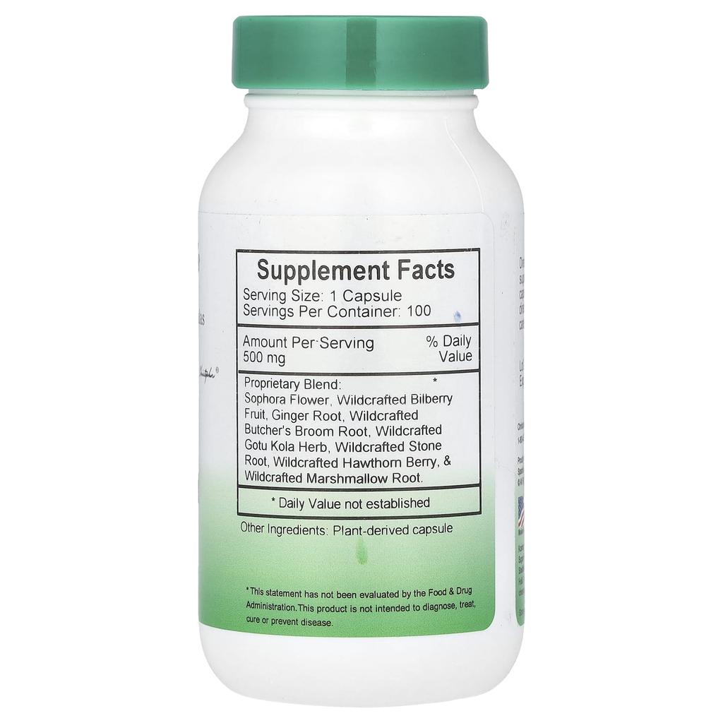 Christopher's Original Formulas V-Vein Formula, 500Mg, 100 Veggie Caps