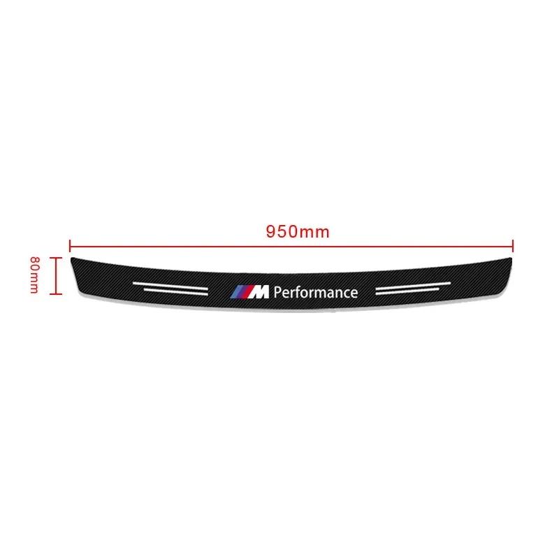 2025 E46 For BMW Carbon Fiber Auto Protective Rear Trunk Bumper Guard 3D Stickers For BMW 1 3 4 5 7 Series X1 X3 X4 X5 X6 E81 E8