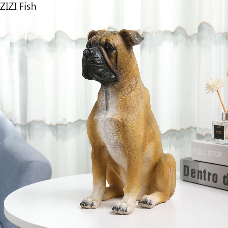 Статуэтка собаки добермана пинчера чихуахуа Имитация животного Украшения Настольное украшение Креативная скульптура щенка Эстетический декор для комнаты
