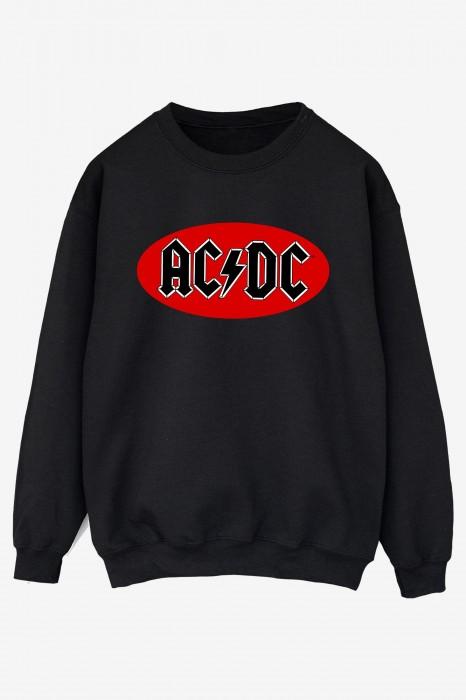 Мужская толстовка с красным круговым логотипом ACDC