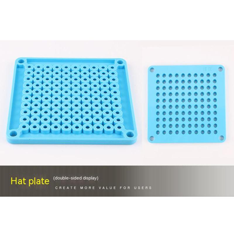 Ручная машина для наполнения капсул Многоразовый пищевой 100-гнездный наполнитель для капсул с перегородкой для порошка