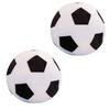 Famimueno Ball Cushion Plush Fluffy and Perfect for Home and Gifts of 2 Black and White Soccer Pillow, Soft, Naps, Decor, (Set Balls)