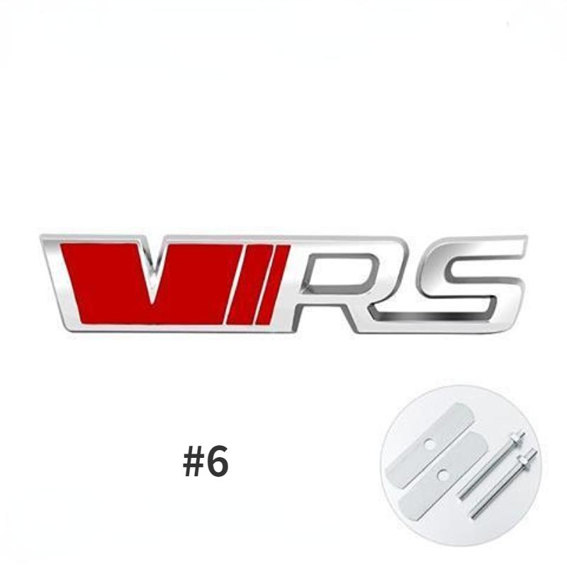 Модификация автомобиля VRS Металлическая наклейка для автомобиля Автомобиль в сети Стандартный трехмерный хвост кузова Стандартные декоративные аксессуары Декоративные наклейки
