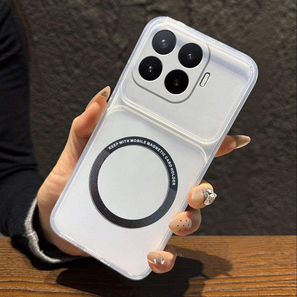 Магнитный чехол из ТПУ с металлическим покрытием для Xiaomi 17T Pro, противоударный, матовый, мягкая крышка