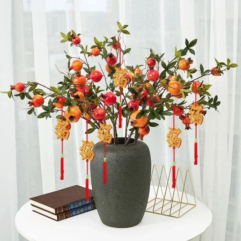 6/20/30 шт. Весенний фестиваль Мини Красный Фонарь Подвесной Орнамент Дракон Новогодний Декор