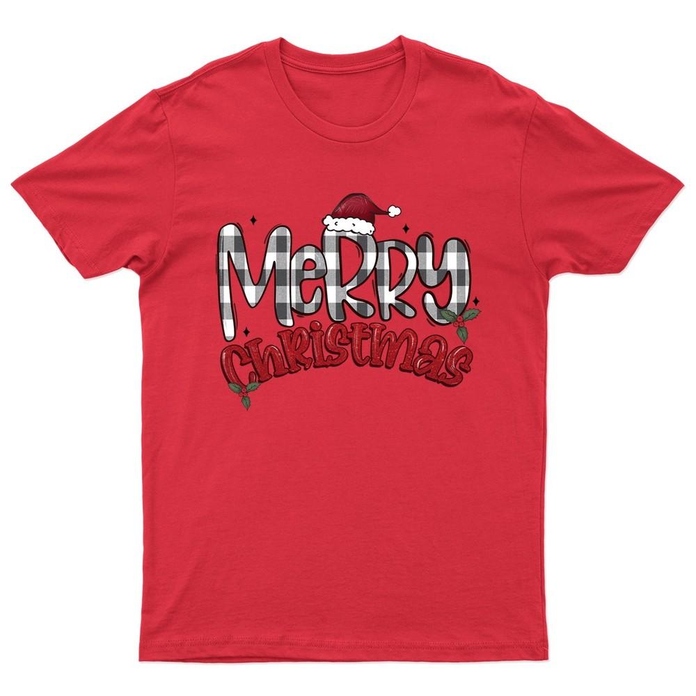 Merry Christmas Holiday Buffalo TShirt Unisex Gift Retro Seasonal Funny Xmas