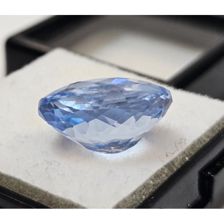 Oval Cut Blue Aquamarine 7-8 Ct Top Quality Certified Loose Gemstone