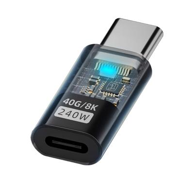 Адаптеры-конвертеры-удлинители Type C Female на USB C Male, для синхронизации данных 40 Гбит/с, 8K@60 Гц, зарядный адаптер для ноутбуков, телефонов