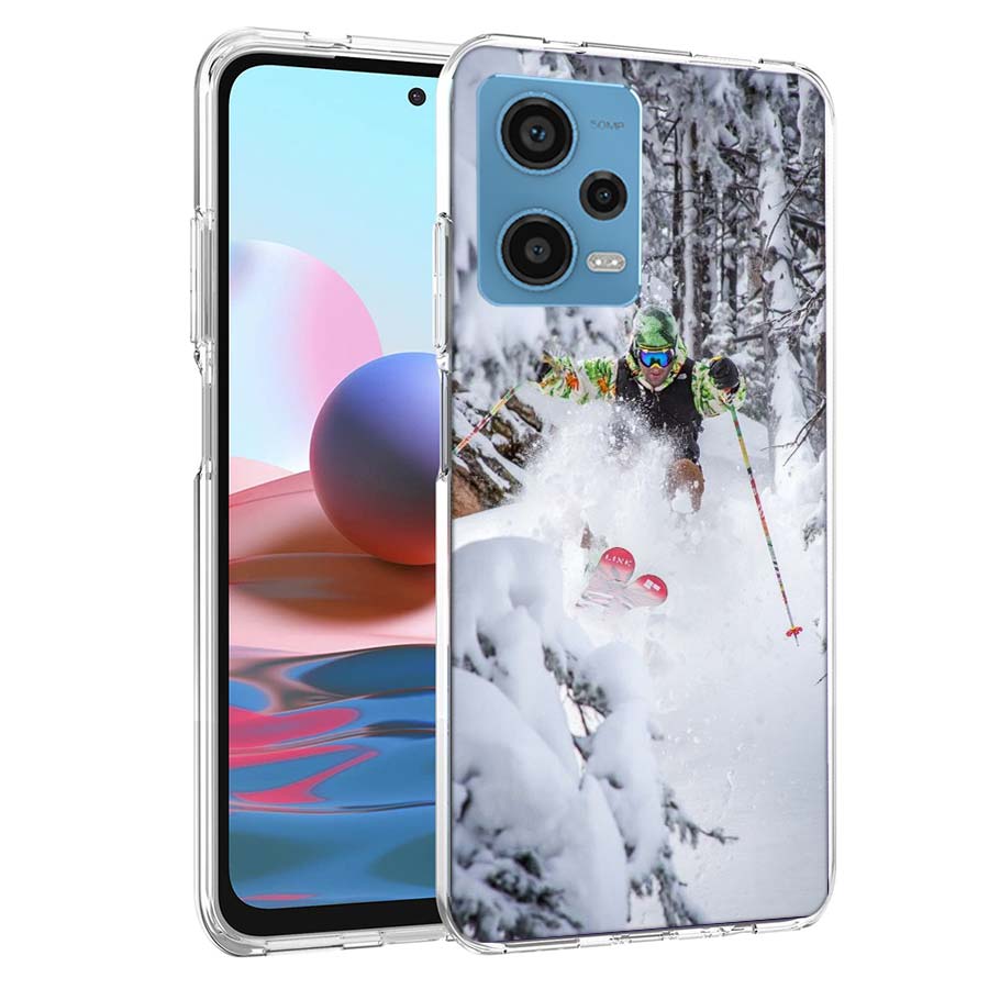 Skiing Snow Snowboard Ski Phone Case For Redmi 12 13C 12C 15C 15 9 Power 10 Prime+ 10C 10A 9T 9C 9i 9AT 9A Sport A5 K50 K30 60 U