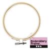 Embroidery Hoop Frame - CREOTIME - Round Wood - 10 Cm - Solid Wood
