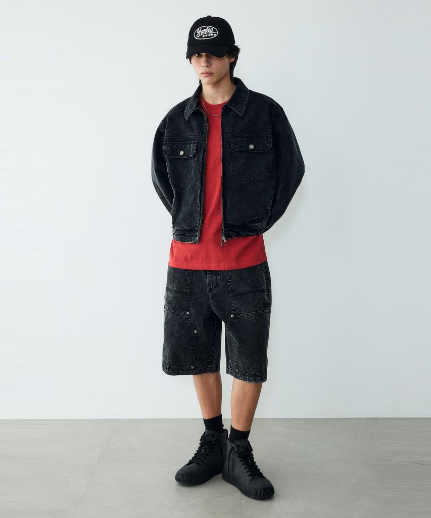 HARLEY-DAVIDSON COLLECTIONS® [Bv] Бермуды из денима Beatnik Черные Hh16121051