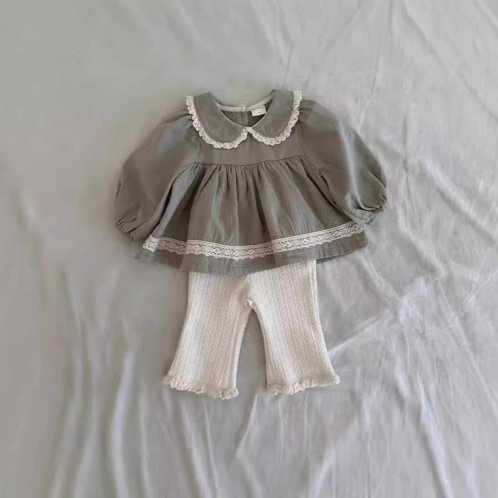 Кружевные леггинсы для девочек - Новая осенняя мода 2025, Детская одежда в корейском стиле, Детские длинные брюки