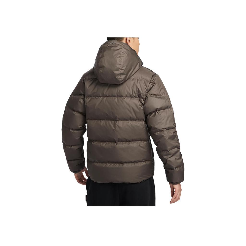 Nike Storm-Fit Windrunner Fashion Simple Windproof Warm Hooded Duck Down Jacket Men Jacket Mineral-Grey HV8203-004