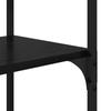 Black Oak Effect Bookshelf 100 x 32 x 170 cm Particleboard