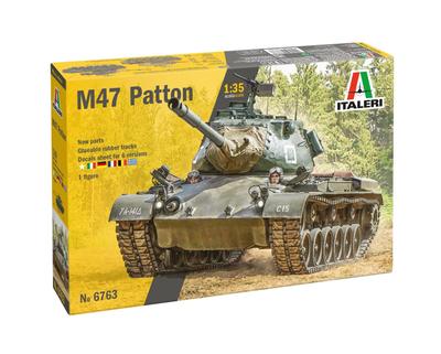 Italeri Масштабный американский M47 Patton Пластиковый набор модели IT6763 1/35 (танк)