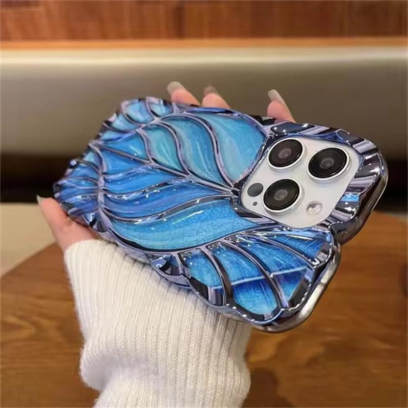 Для iPhone 16 Pro Max роскошный цветной чехол с рамкой из листвы дерева для iPhone 11 12 13 14 15 16 Pro Max Plus мягкий защитный чехол