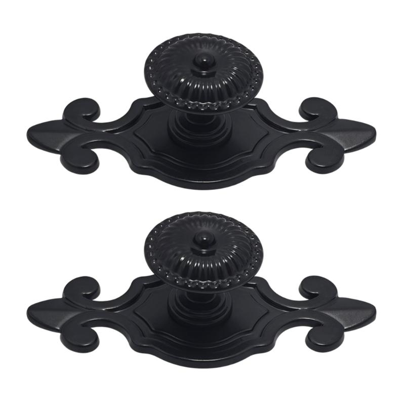 Набор из 2 антикварных ручек для ящиков, ретро ручки для шкафа, легкая установка, прочный дизайн, длина 7,35 см для мебели