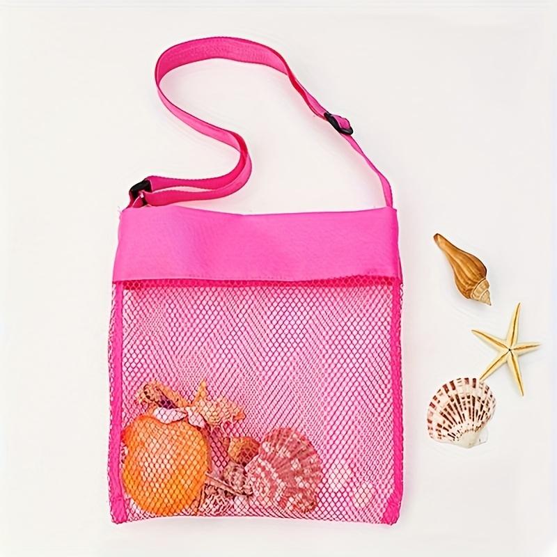 Ультралегкая сетчатая пляжная сумка Регулируемый плечевой ремень Портативная сумка для сбора ракушек Детская пляжная сумка Сумка для пляжных игрушек