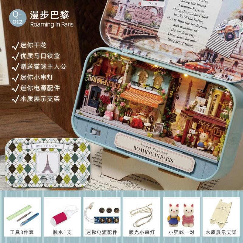 Box Theater Diy Cabin Handmade Assembled Mini Villa Model Room Creative Toys Female Birthday Gift