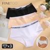3Pcs Cotton Seamless Underwear Sexy Letter Belt Panties Low Waist Stretchy Briefs Female Breathable Sports Soft Lingerie