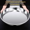 Сервировочная тарелка Lijia Kitchenware, круглая, из нержавеющей стали, 30 см