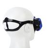 Очки для плавания с маской и трубкой HD Водонепроницаемые противотуманные очки для дайвинга с защитой носа для мужчин и женщин синего цвета