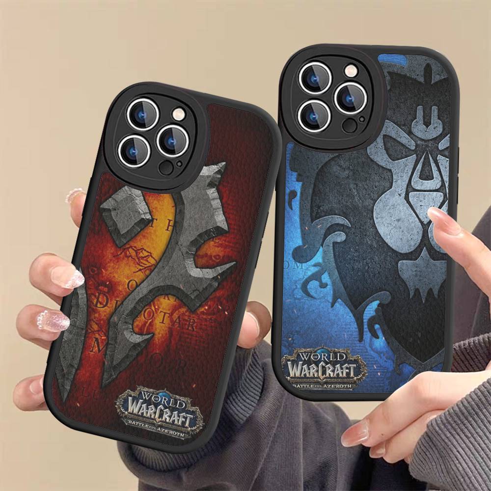 Игровой Мир Warcraft Кожаный Чехол для Телефона для IPhone 15 14 13 Pro Max 12 11 16 Plus Чехол для Телефона