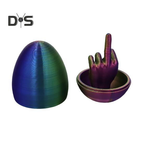 Пасхальное яйцо в форме среднего пальца, 3D-печатные пасхальные сюрпризы, пасхальная корзина, необходимые креативные подарки для розыгрышей для взрослых