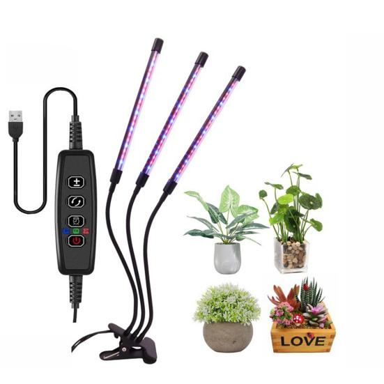 Full Spectrum Plant Grow Light with Clip Dimmable Plug-Play High Brightness Waterproof LED Plant Light Flower Grow Lamp
