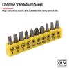 25mm Screwdriver Bits Set Slotted Phillips Pozidriv Torx Square Hexagon Bit Holder 1/4" Hex Shank Ratchet Wrench Hand Tools