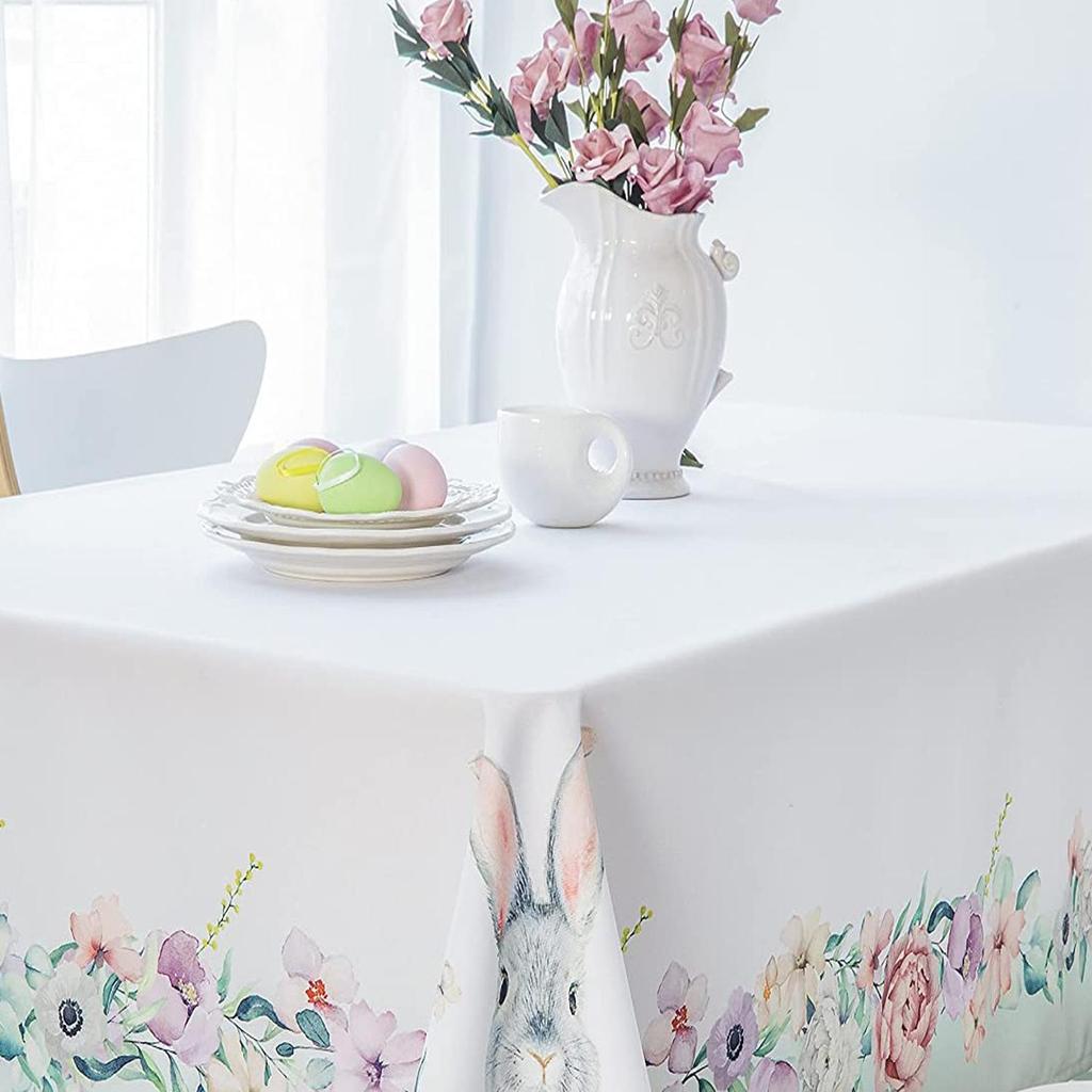 Маленькая свежая квадратная прямоугольная скатерть, подходящая для украшения кухонного стола, простой стиль, украшение скатерти с растениями