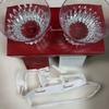 Baccarat Crysta Year Tumbler 2022 Crystal Rock Glass Set 2 Box pair
