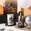 BEDDYBEAR Детская ретро термобутылка с двойными стенками и соломинкой для двух напитков