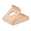 Wooden Phone Stand Waterproof Ergonomic Integrated Wood Tablet Holder with TPU Non Slip Pad Light