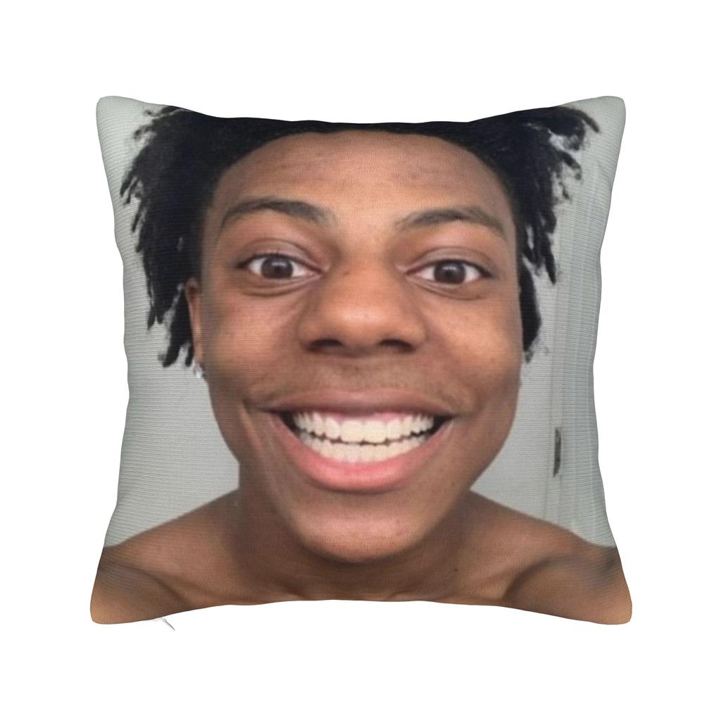 Funny Anchor Ishowspeed Square Pillowcases Polyester Sofa Cushion Case Cool Decorative Throw Pillow Case 40*40